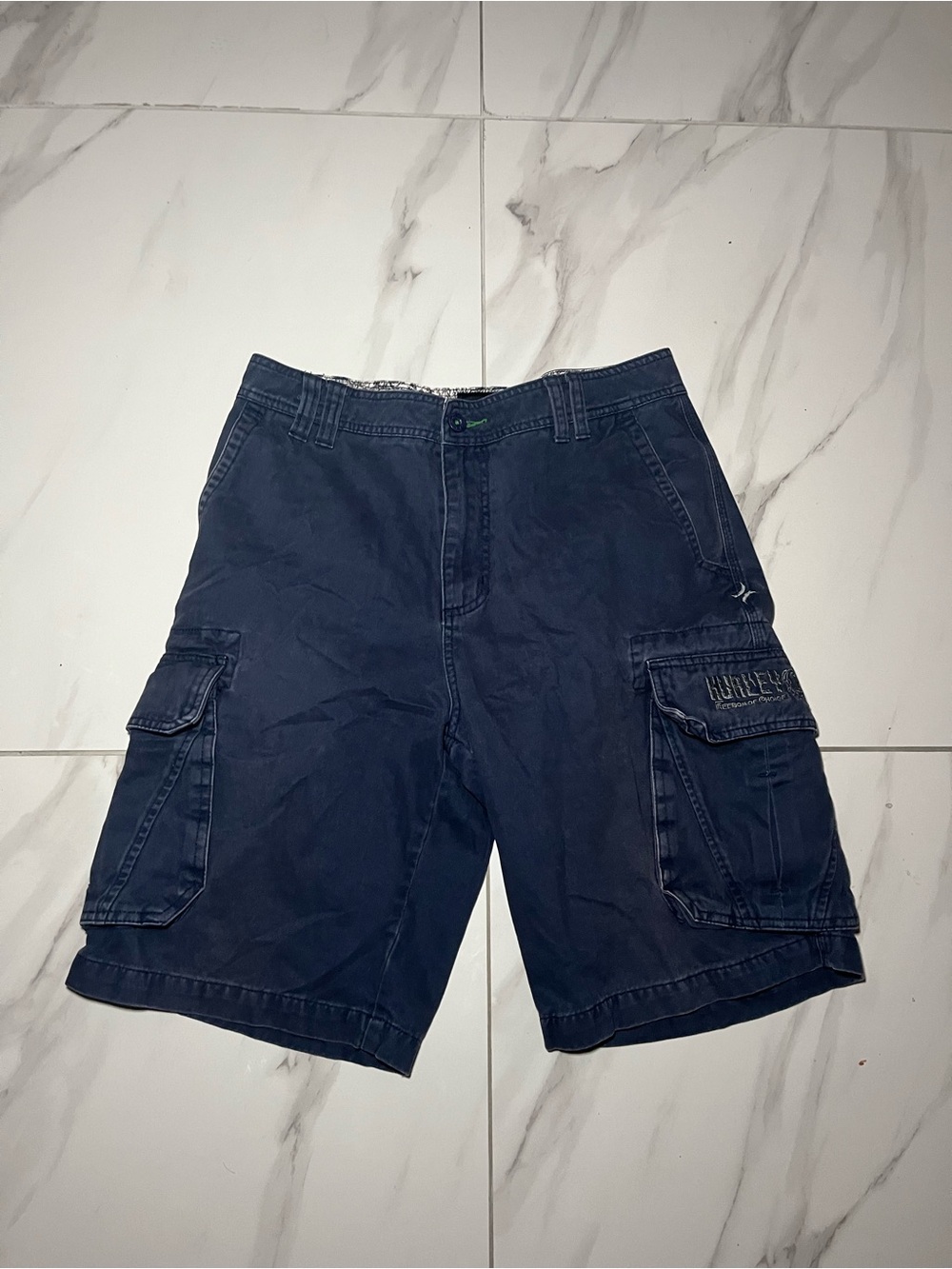 Hurley Men's Navy Cargo Shorts